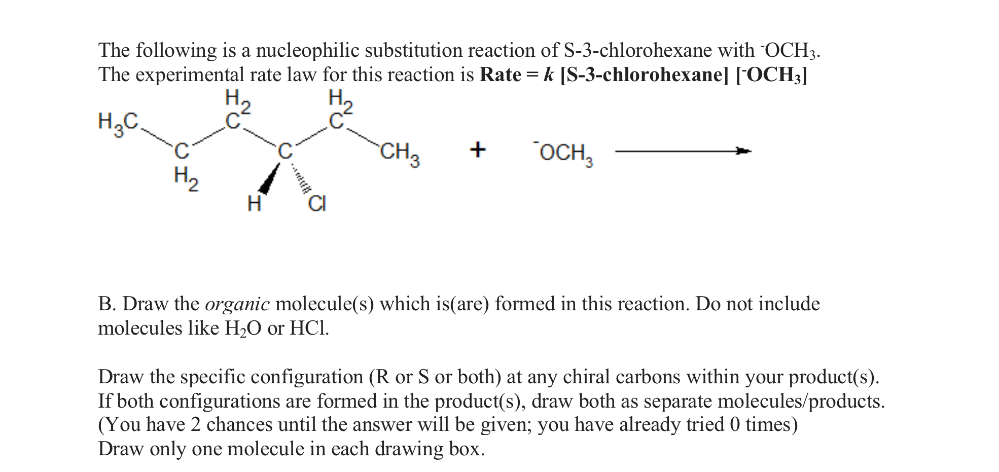 Solved The following is a nucleophilic substitution reaction | Chegg.com