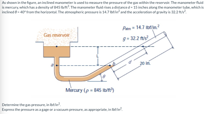 solved-as-shown-in-the-figure-an-inclined-manometer-is-used-chegg