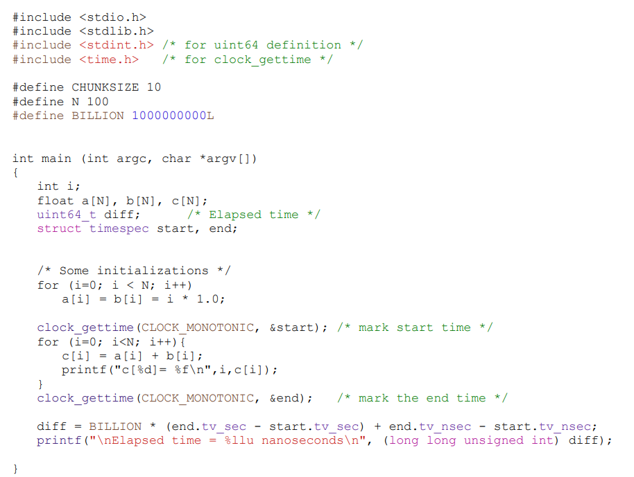 Solved Consider the following C program. Parallelize this | Chegg.com