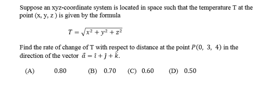 Solved Suppose An Xyz Coordinate System Is Located In Spa Chegg Com