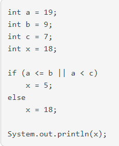 Solved Int A = 9; Int B = 3; Int C = 8; Int X = 4; Boolean Y | Chegg.com