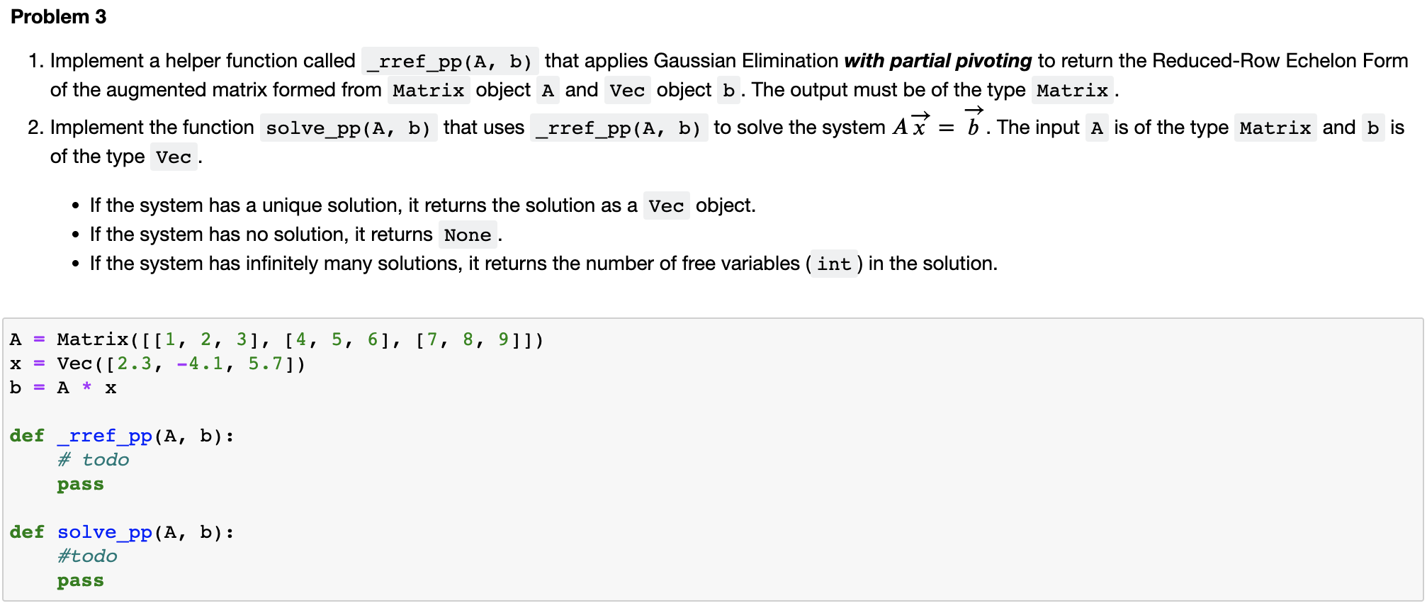 I have implemented my own classes for those, but for | Chegg.com