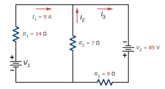 Solved Consider the circuit shown below. Find V1 (in V), I2 | Chegg.com