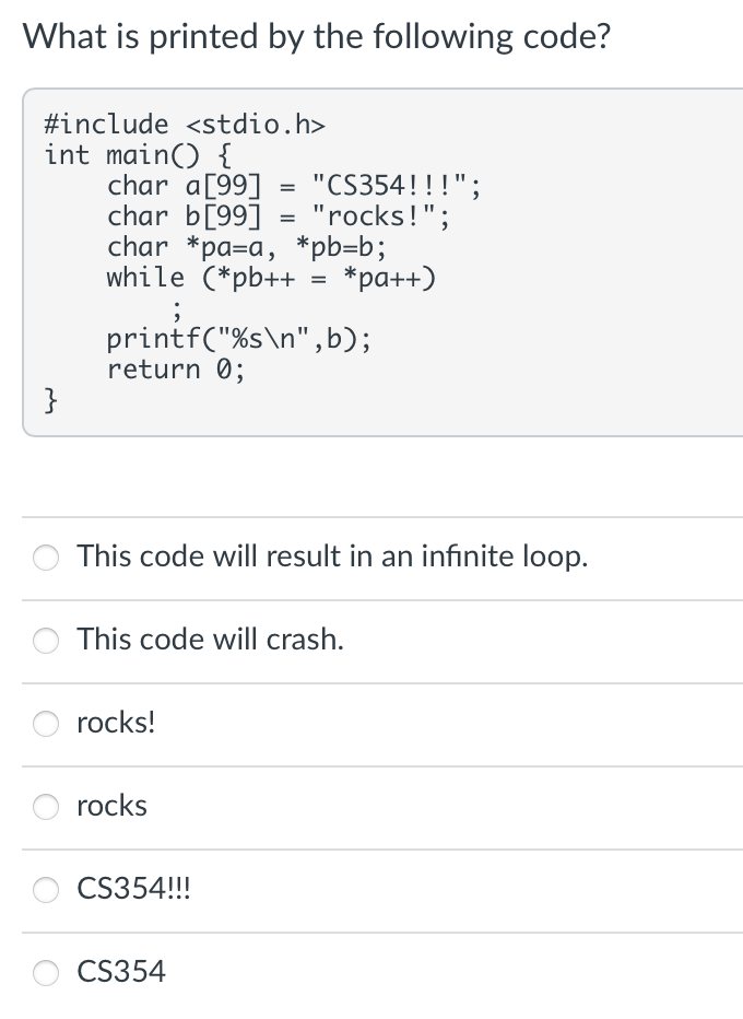Solved What is printed by the following code? = #include | Chegg.com