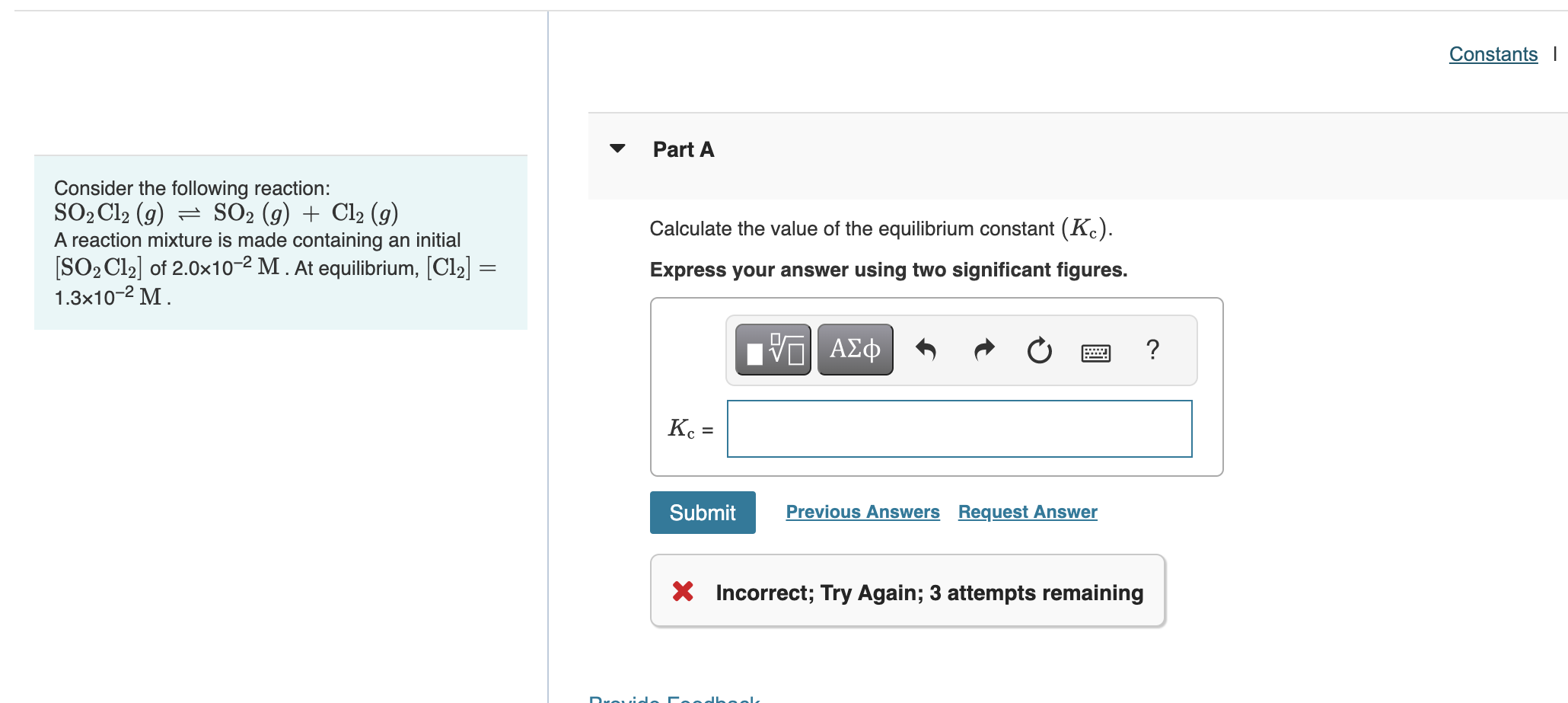 Solved Consider The Following Reaction: | Chegg.com