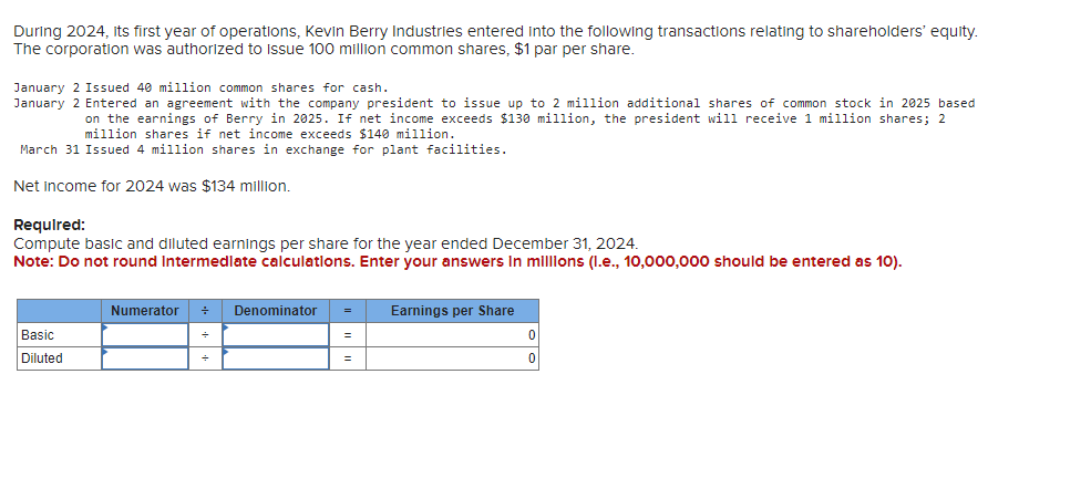 Solved During 2024 , Its First Year Of Operations, Kevin | Chegg.com