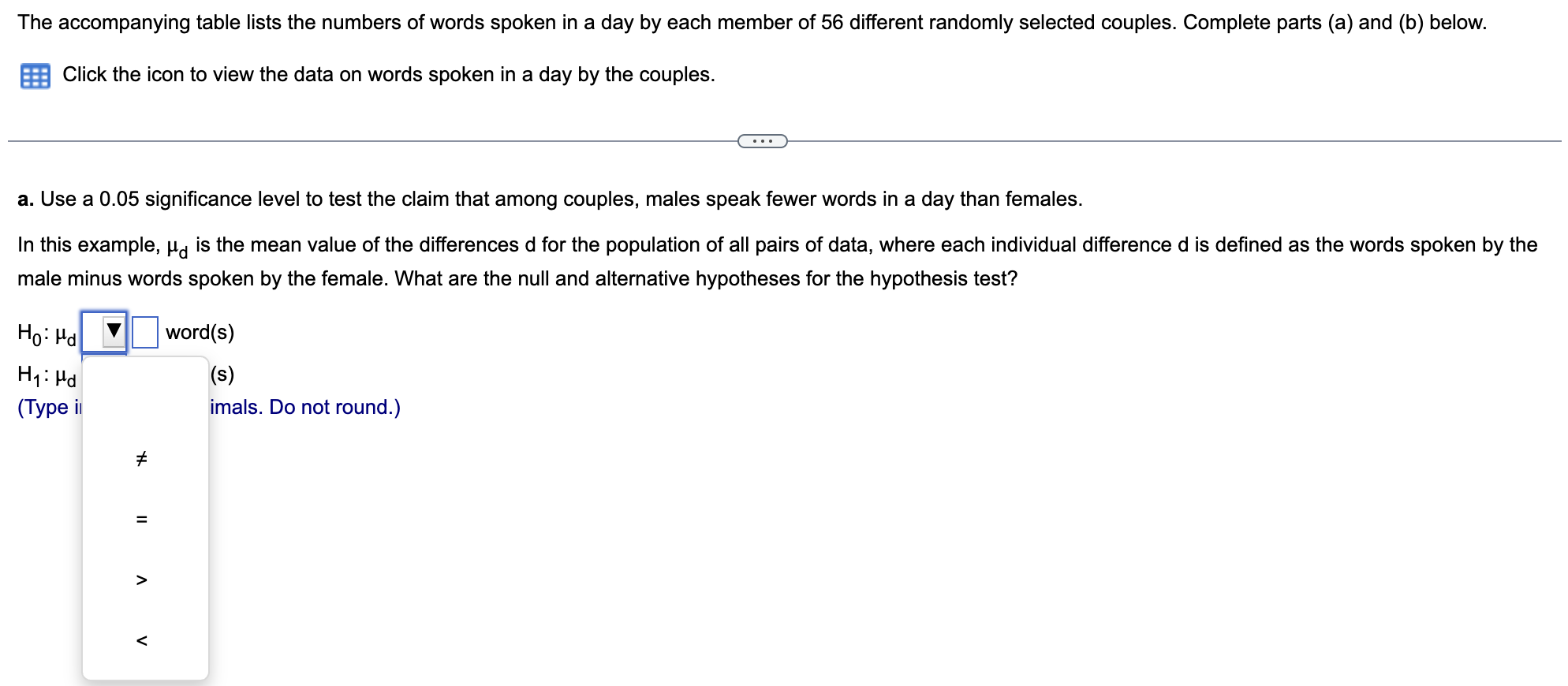 the-accompanying-table-lists-the-numbers-of-words-chegg