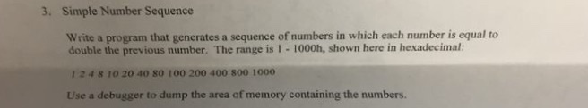 Solved Write a program that generates a sequence of numbers | Chegg.com