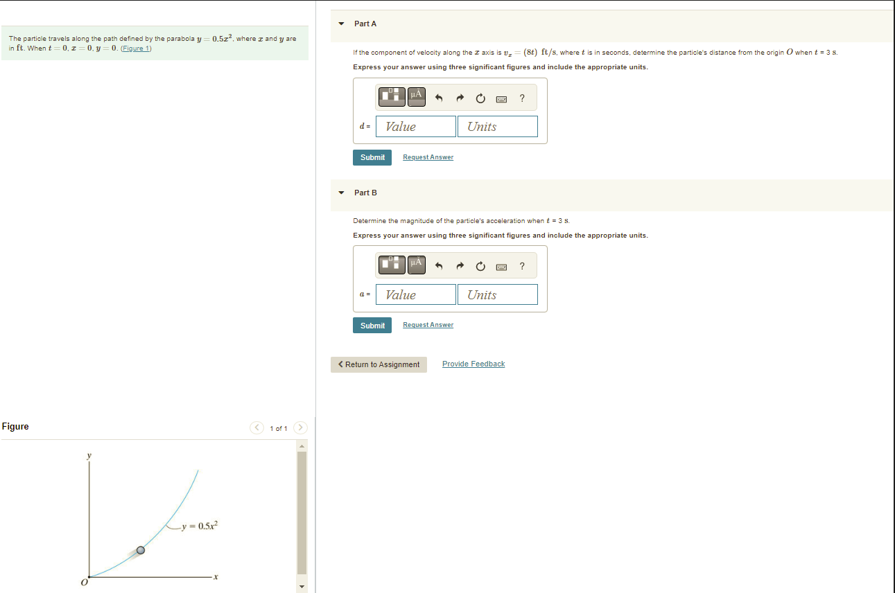 Solved The Particle Travels Along The Path Defined By The | Chegg.com