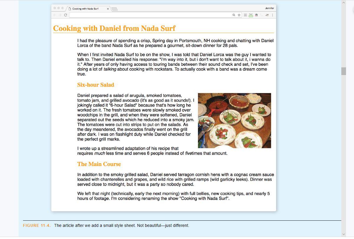 Solved Open cooking.htm/ in a text editor. In the head of | Chegg.com