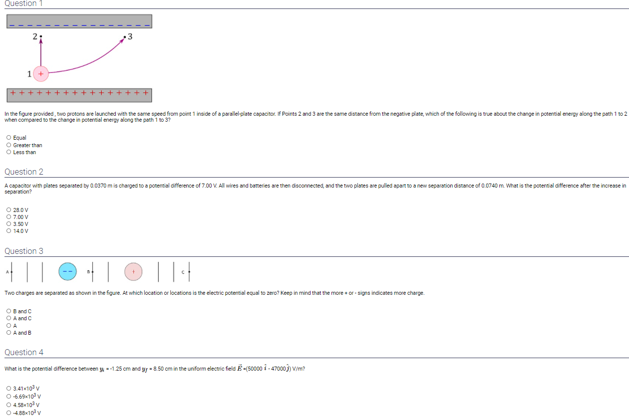 Solved Please help me answer all four questions with the | Chegg.com
