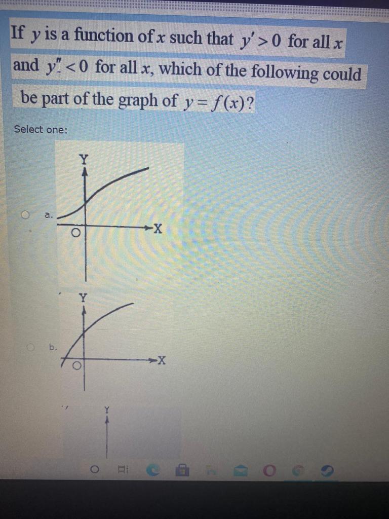 Solved If y is a function of x such that y'>0 for all x and | Chegg.com
