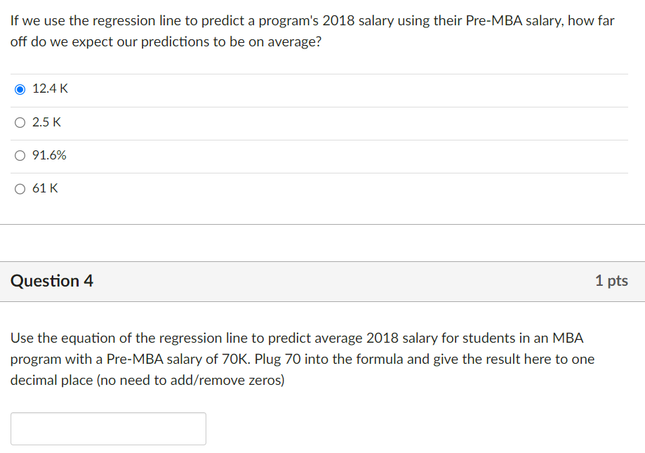 Solved In this problem you'll get linear regression output | Chegg.com