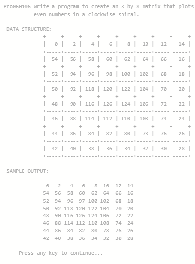 Solved Write a program in Java to create an 8 by 8 matrix | Chegg.com