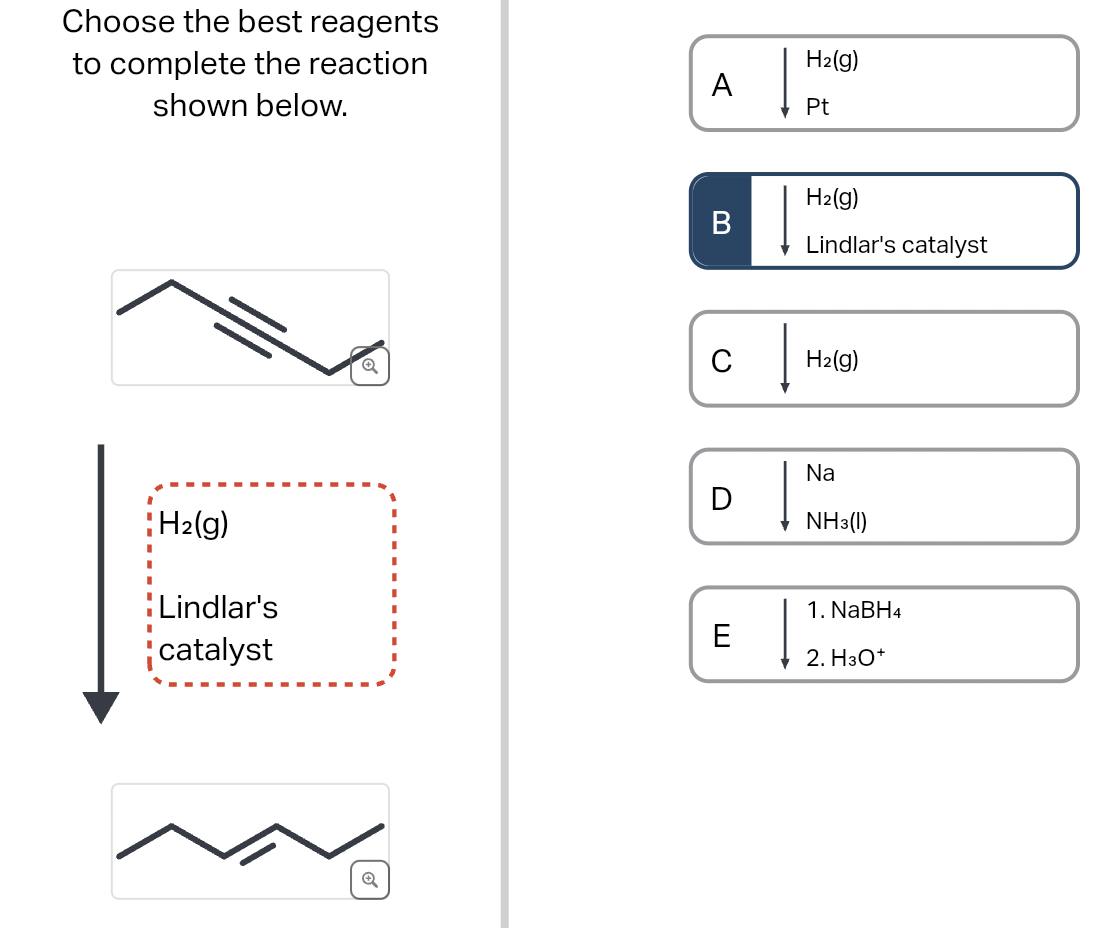 Solved Choose The Best Reagents To Complete The Reaction