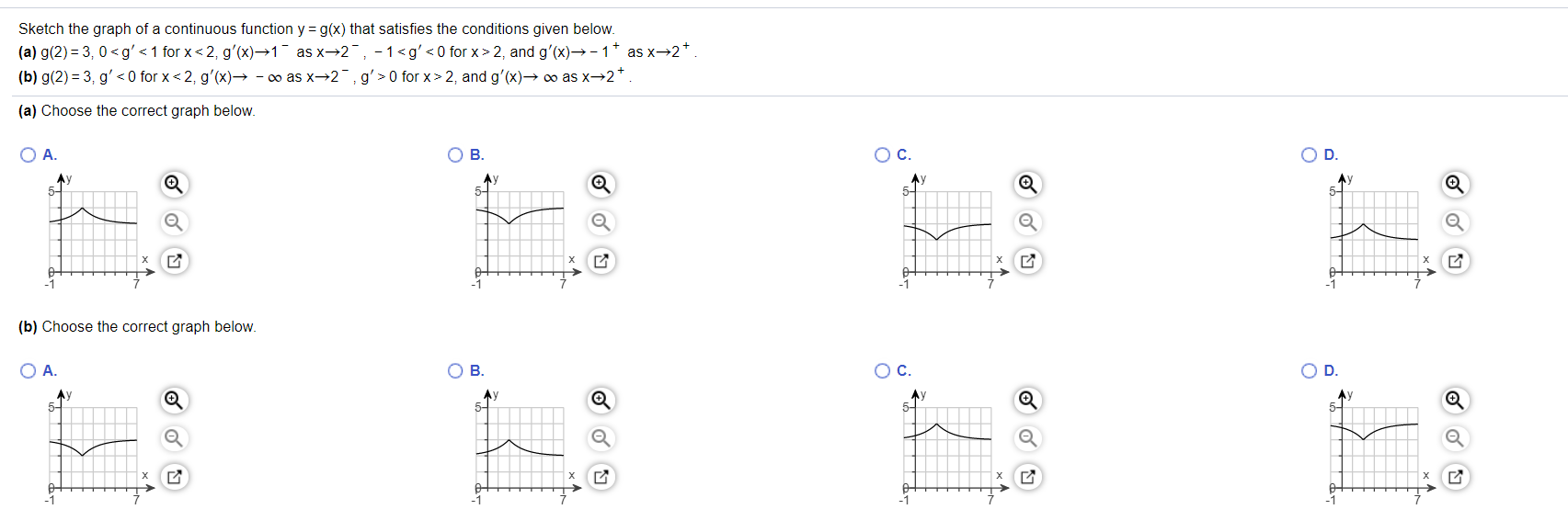 Solved Sketch the graph of a continuous function y = g(x) | Chegg.com