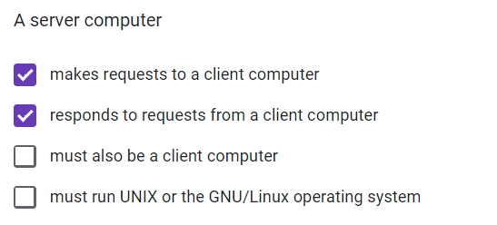 Solved A client computer... makes requests to a server | Chegg.com