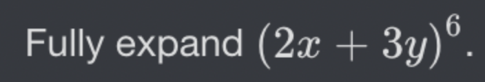 Solved Fully Expand 2x 3y 6 Chegg