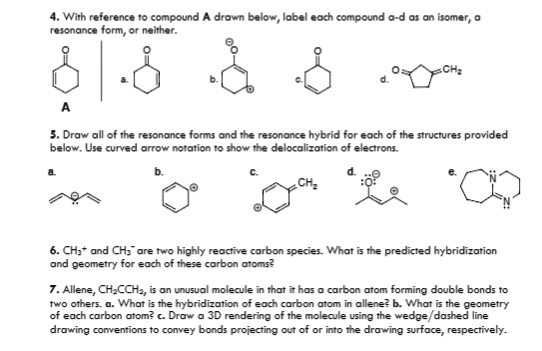 Solved 4. With reference to compound A drawn below, label | Chegg.com