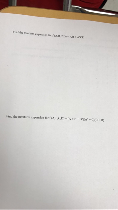 Solved Given the following truth table please provide the | Chegg.com
