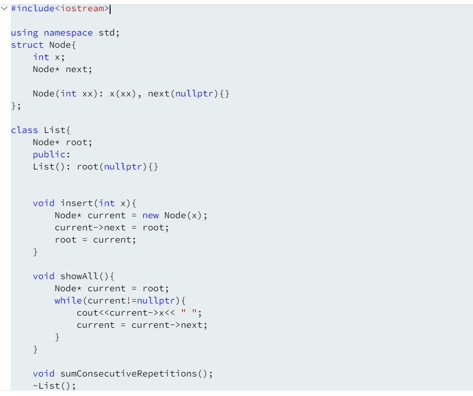 Solved 23. Sum Consecutive Elements An implementation of | Chegg.com