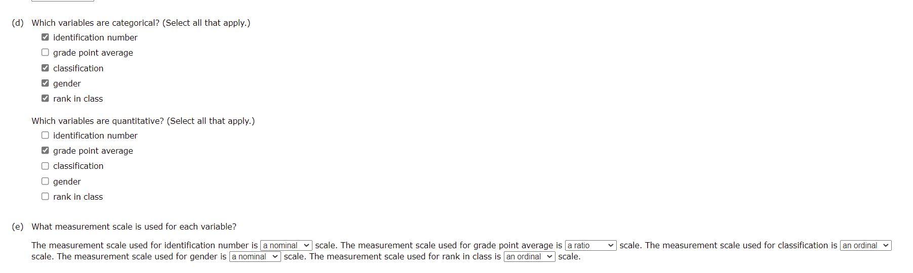 Solved scale. Height is an example of a variable that uses | Chegg.com