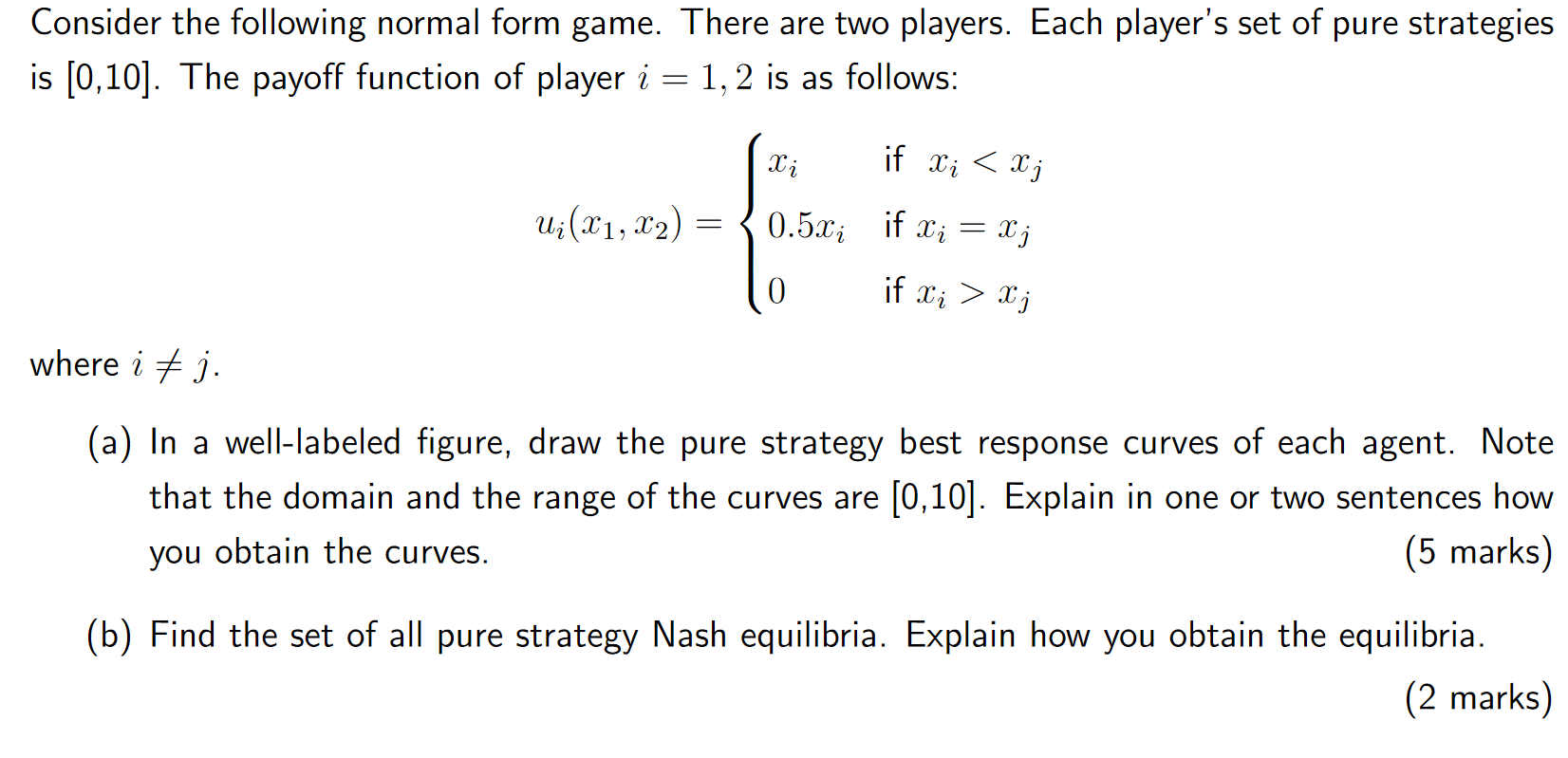 Solved Consider the following normal form game. There are | Chegg.com