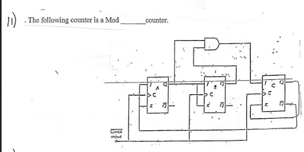 Solved The following counter is a Mod _counter. | Chegg.com