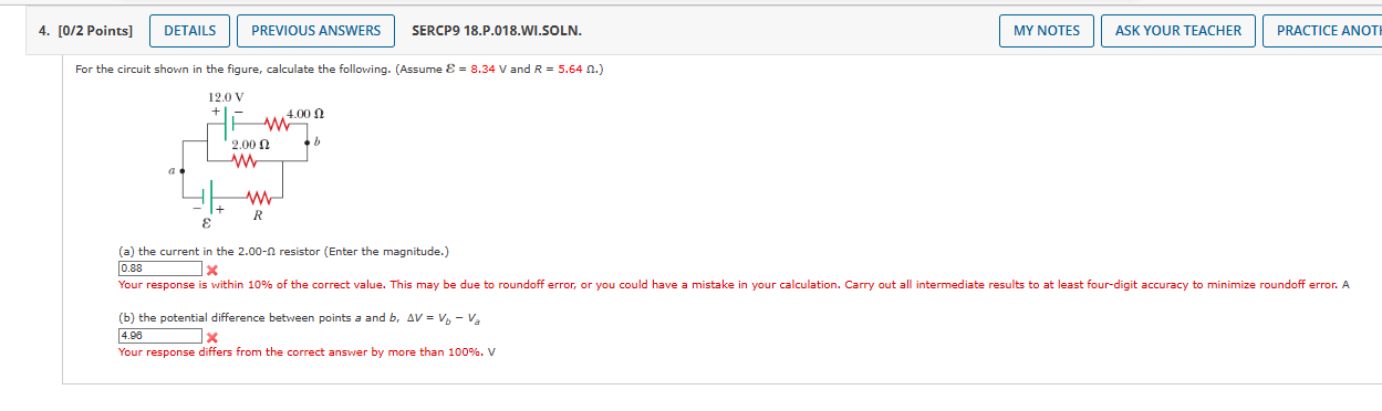 Solved For the circuit shown in the figure, calculate the | Chegg.com