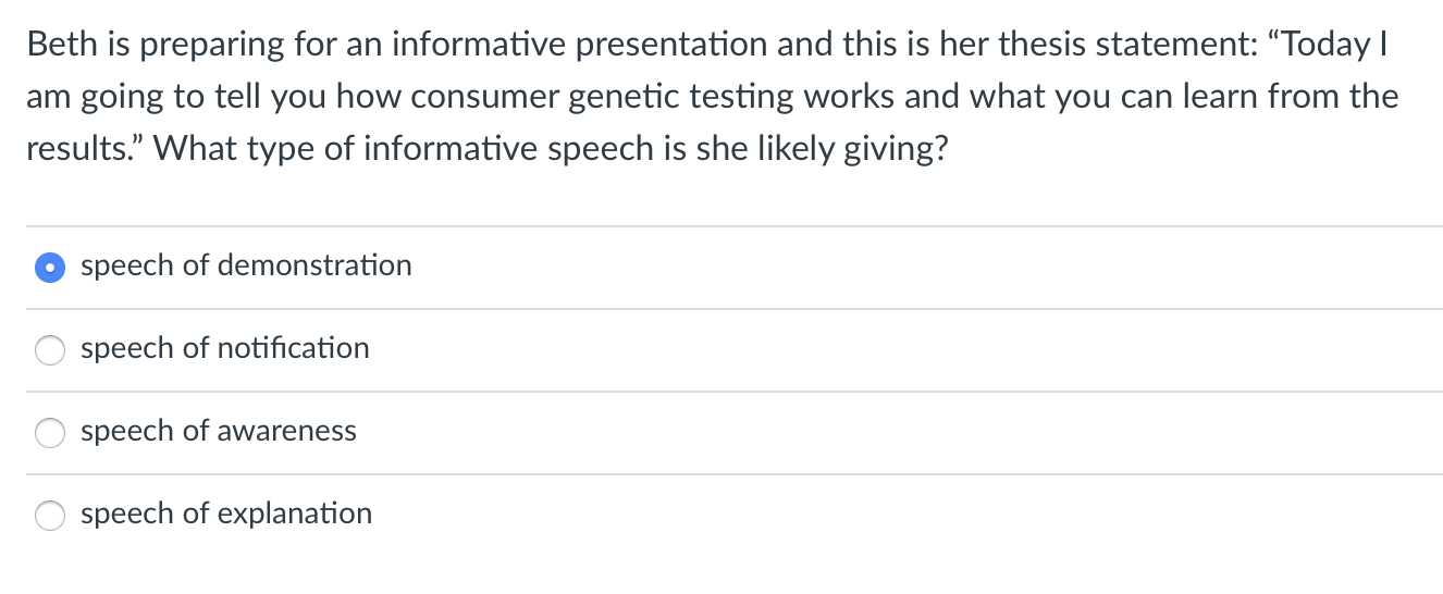 genetic testing thesis statement
