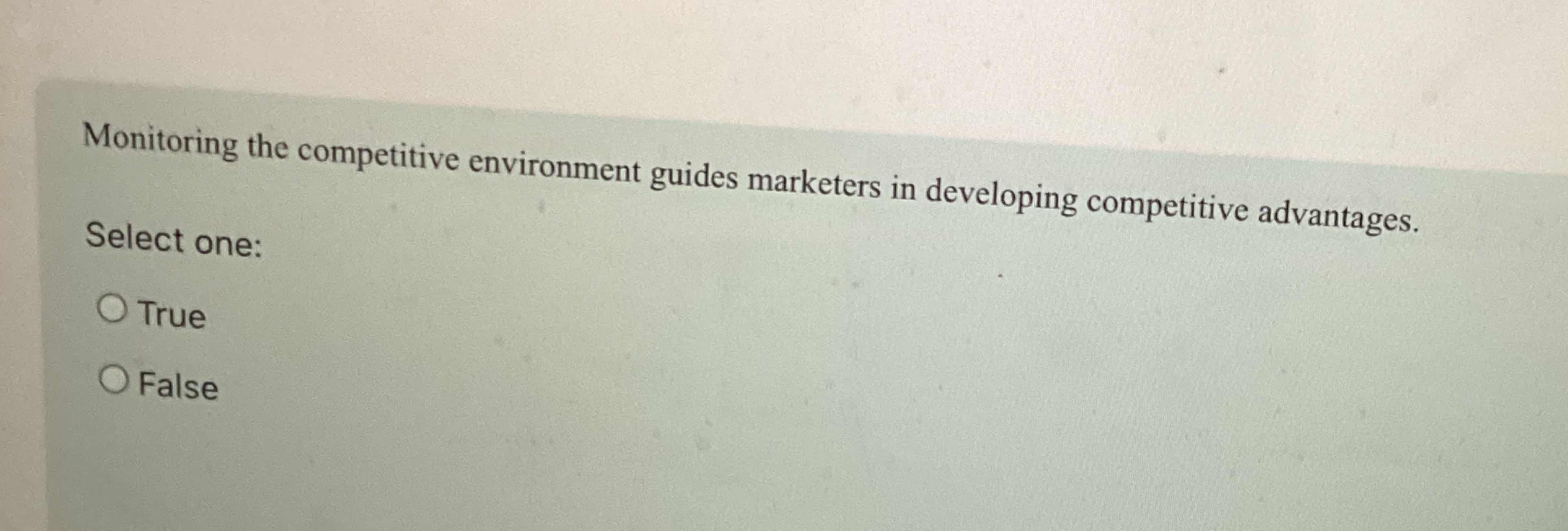 Solved Monitoring the competitive environment guides | Chegg.com