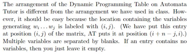 The arrangement of the Dynamic Programming Table on | Chegg.com