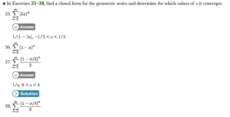 Solved In Exercises 35 38 find a closed form for the Chegg