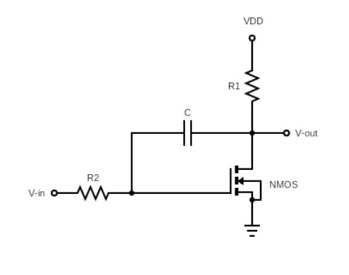 Please draw the frequency response of the circuit Circuit Diagram