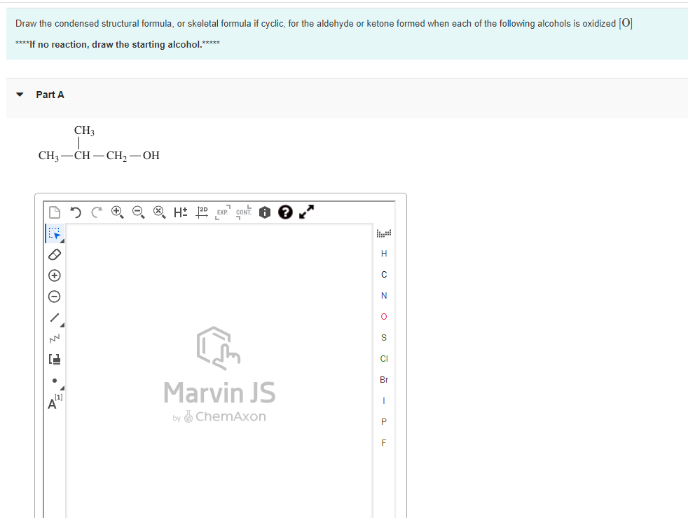 Solved Part A Draw the structural formula for the product in | Chegg.com