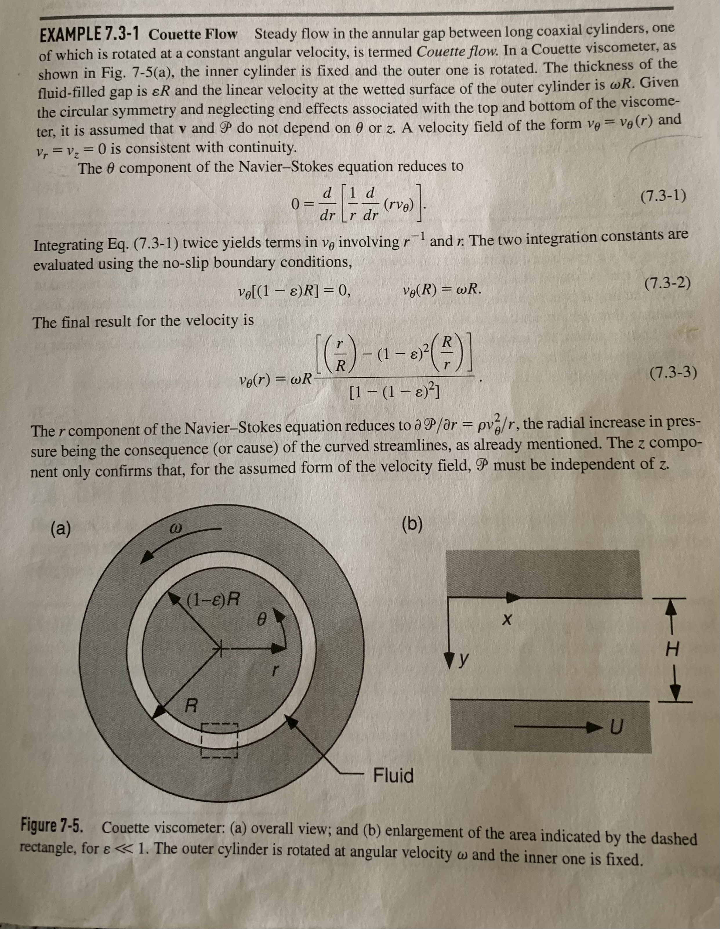 Solved Non Newtonian Couette Flow Cx L C Conf In Chegg Com