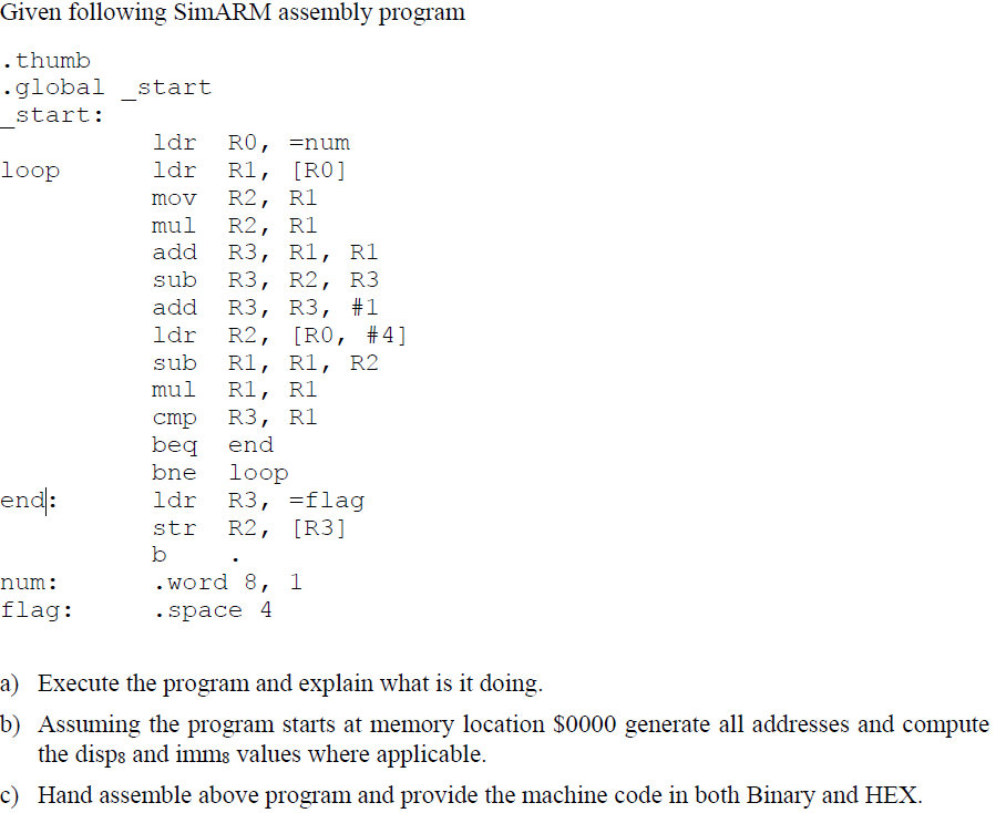 Solved a) Execute the program and explain what is it doing. | Chegg.com