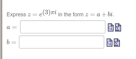 express z in the form a bi