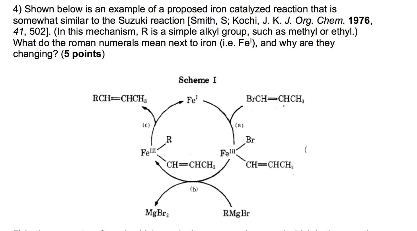 Solved 4) Shown below is an example of a proposed iron | Chegg.com