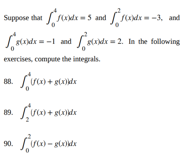 Solved Suppose that ∫46f(x)dx=2. Find ∫44f(x)dx and