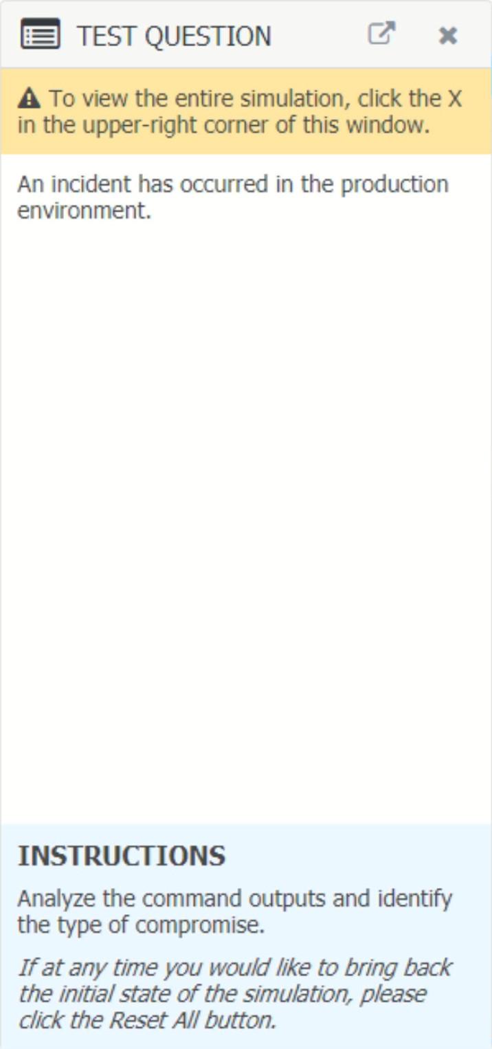 Solved TEST QUESTION X A To view the entire simulation, | Chegg.com