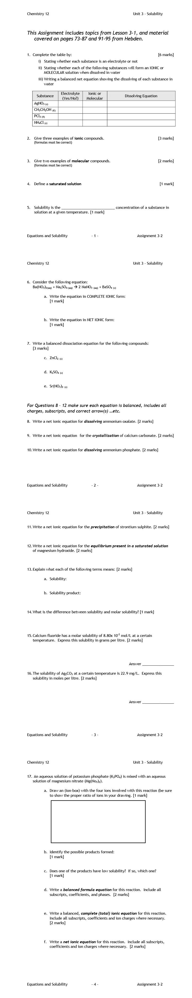 chemistry 12 homework assignment 3 1