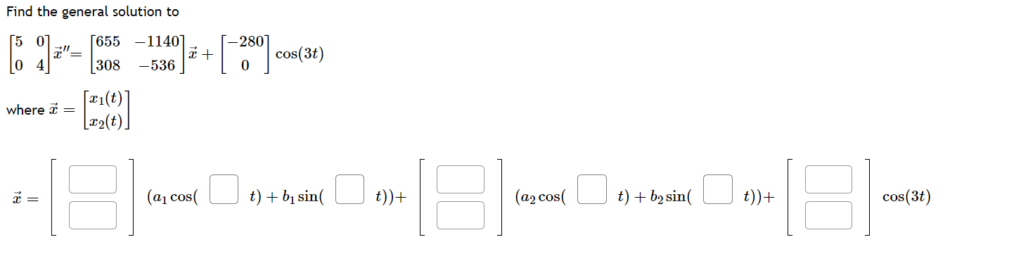 Solved Find the general solution to | Chegg.com