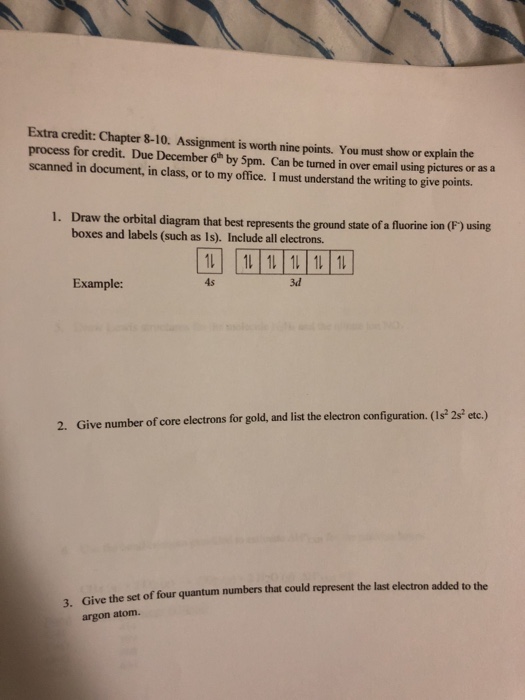 Solved Extra credit: Chapter 8-10. Assignment is worth nine | Chegg.com