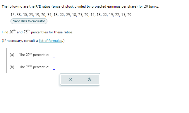 Solved Find 20th And 75th Percentiles For These Ratios Chegg Com   PhpeX8uL5