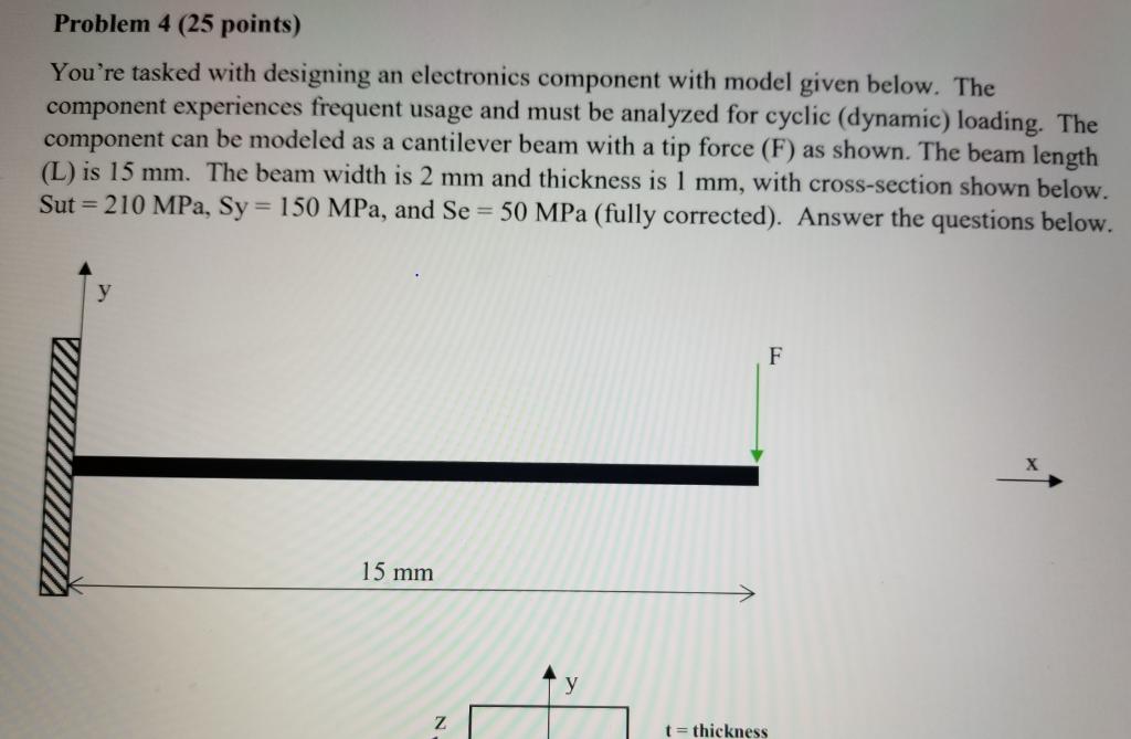 Solved Problem 4 (25 points) You're tasked with designing an | Chegg.com
