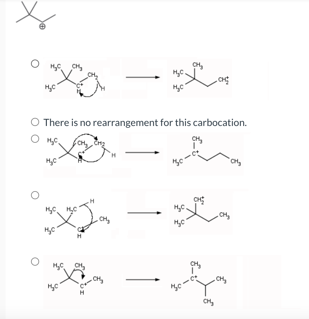 Solved For the following carbocation determine if it will | Chegg.com