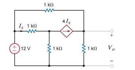 Solved Find The V0 In The Given Circuit Using Node Voltage | Chegg.com