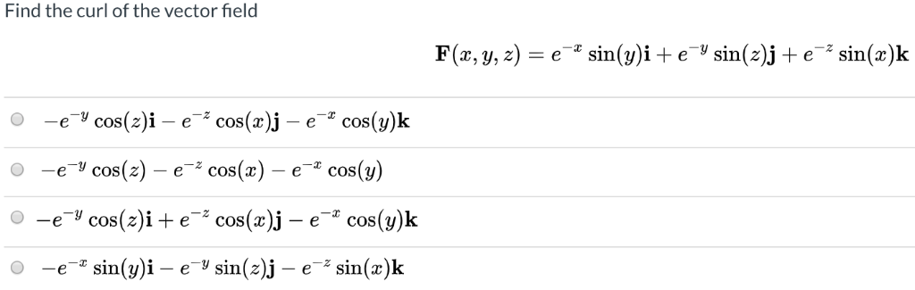 Find The Curl Of The Vector Field F X Y Z 2 Chegg Com