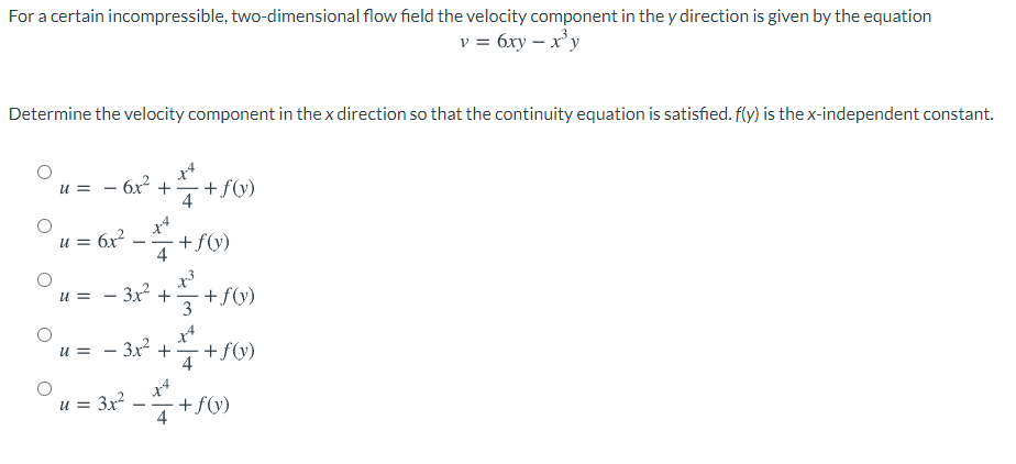 Solved For A Certain Incompressible, Two-dimensional Flow | Chegg.com